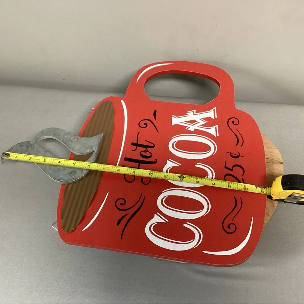 Hot Cocoa Wall Decor In Like New Condition - Colorful - Huge - Restaurant Sign - Picture 12 of 13